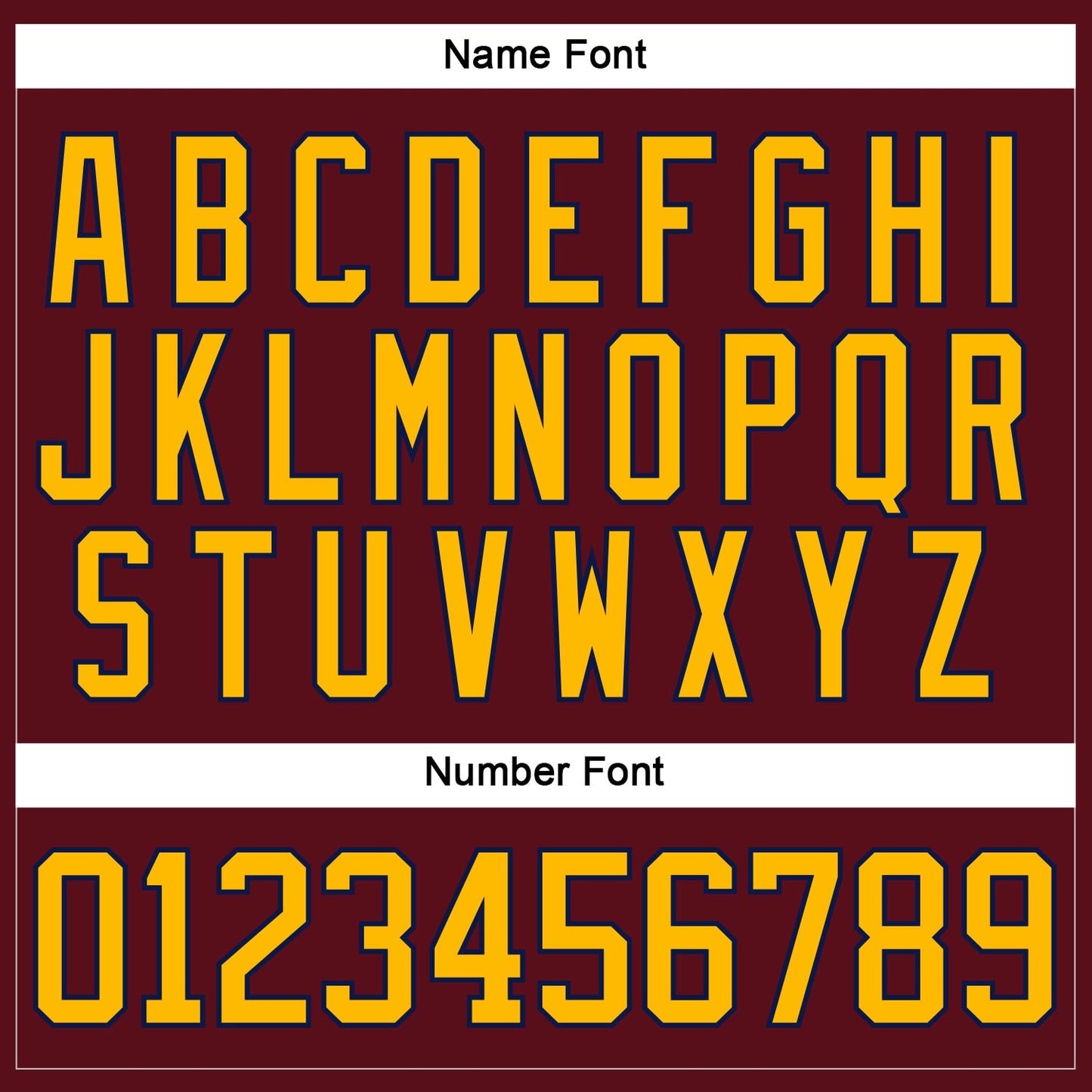 Custom Burgundy Gold-Navy Hockey Lace Neck Jersey view 5