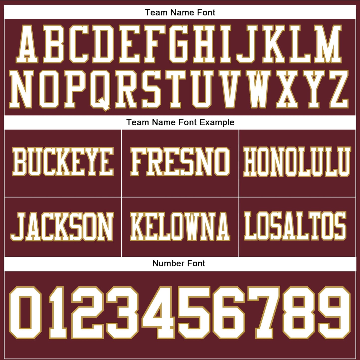 Custom Burgundy White-Old Gold Authentic Football Jersey view 3
