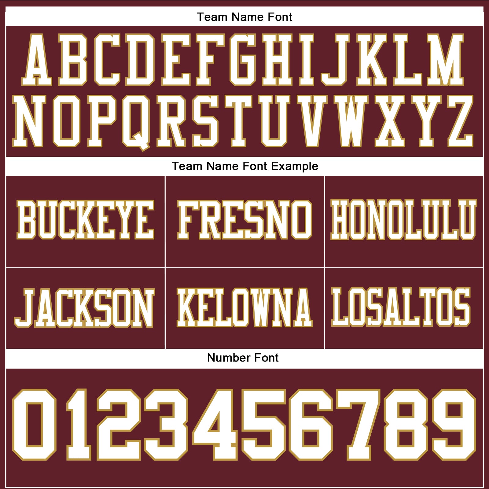 Custom Burgundy White-Old Gold Authentic Football Jersey view 3