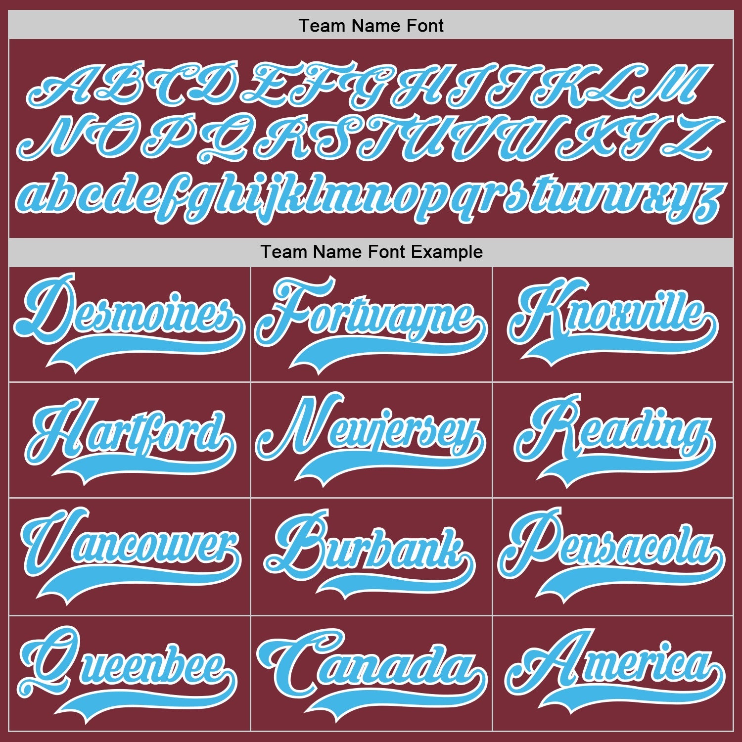 Custom Burgundy Sky Blue-White Hockey Lace Neck Jersey view 4