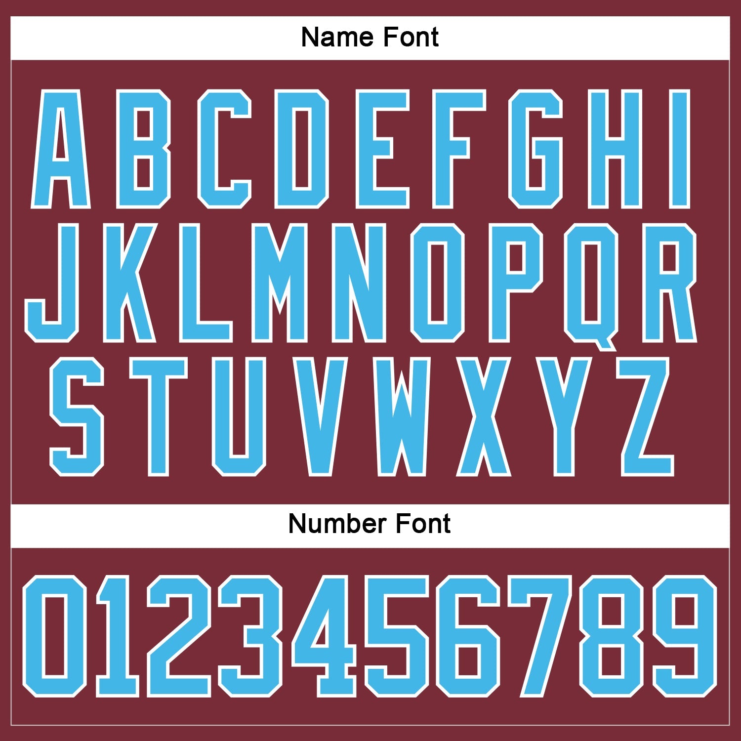 Custom Burgundy Sky Blue-White Hockey Lace Neck Jersey view 5