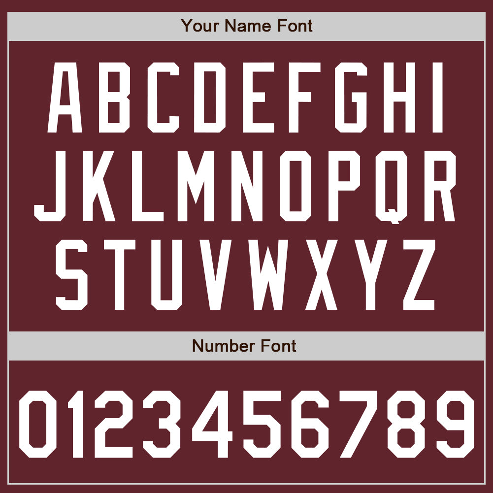 Custom Burgundy White Authentic Baseball Jersey view 5