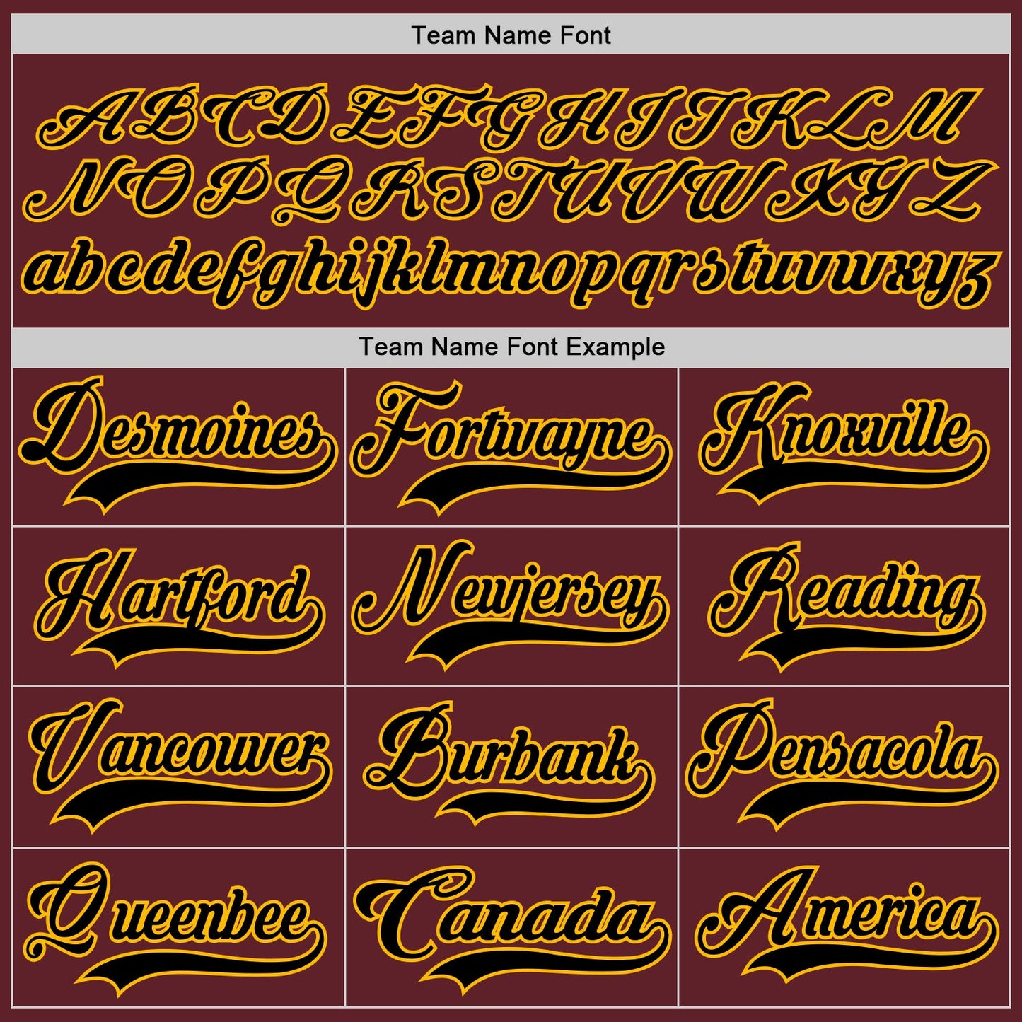Custom Burgundy Black-Gold Hockey Jersey view 4