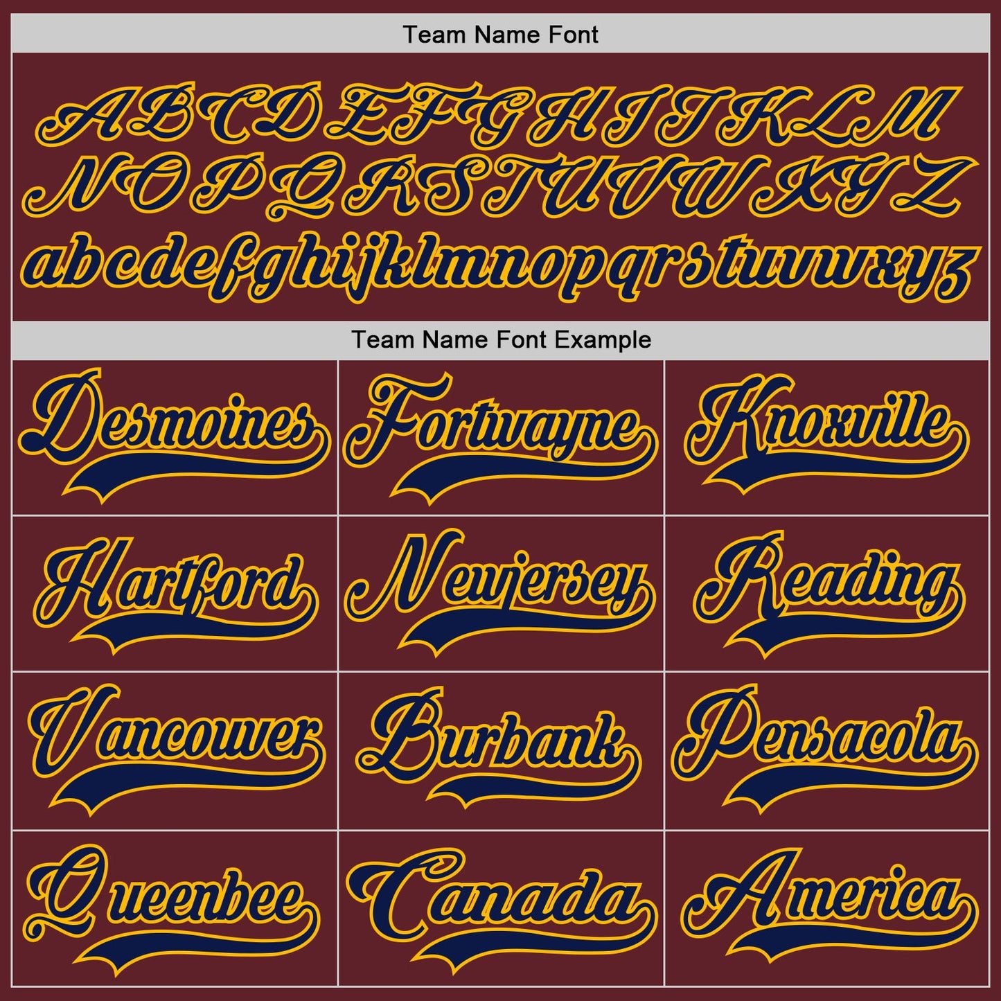 Custom Burgundy Navy-Gold Hockey Jersey view 4
