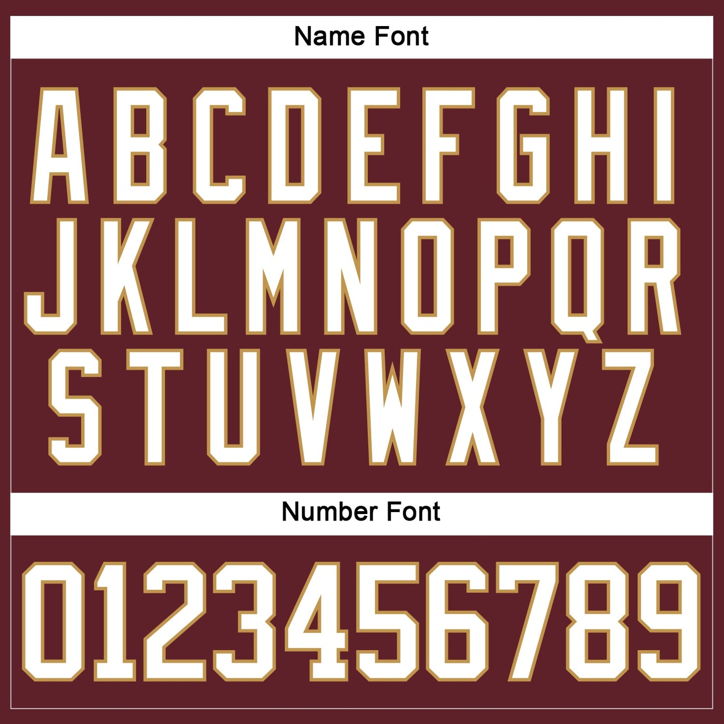 Custom Burgundy White-Old Gold Hockey Jersey view 5