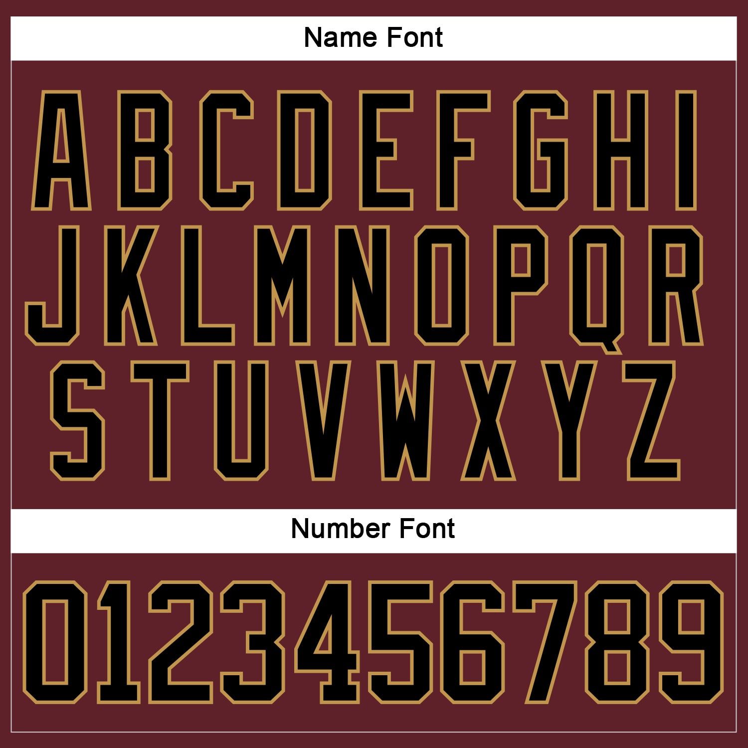 Custom Burgundy Black-Old Gold Hockey Jersey view 5