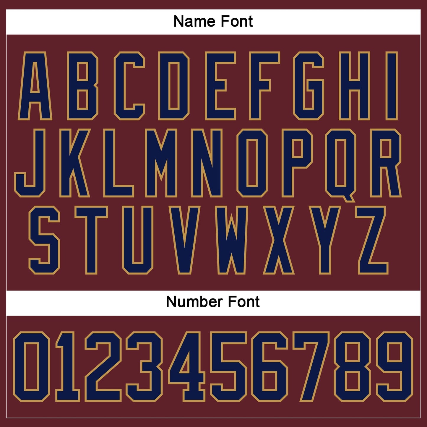 Custom Burgundy Navy-Old Gold Hockey Jersey view 5