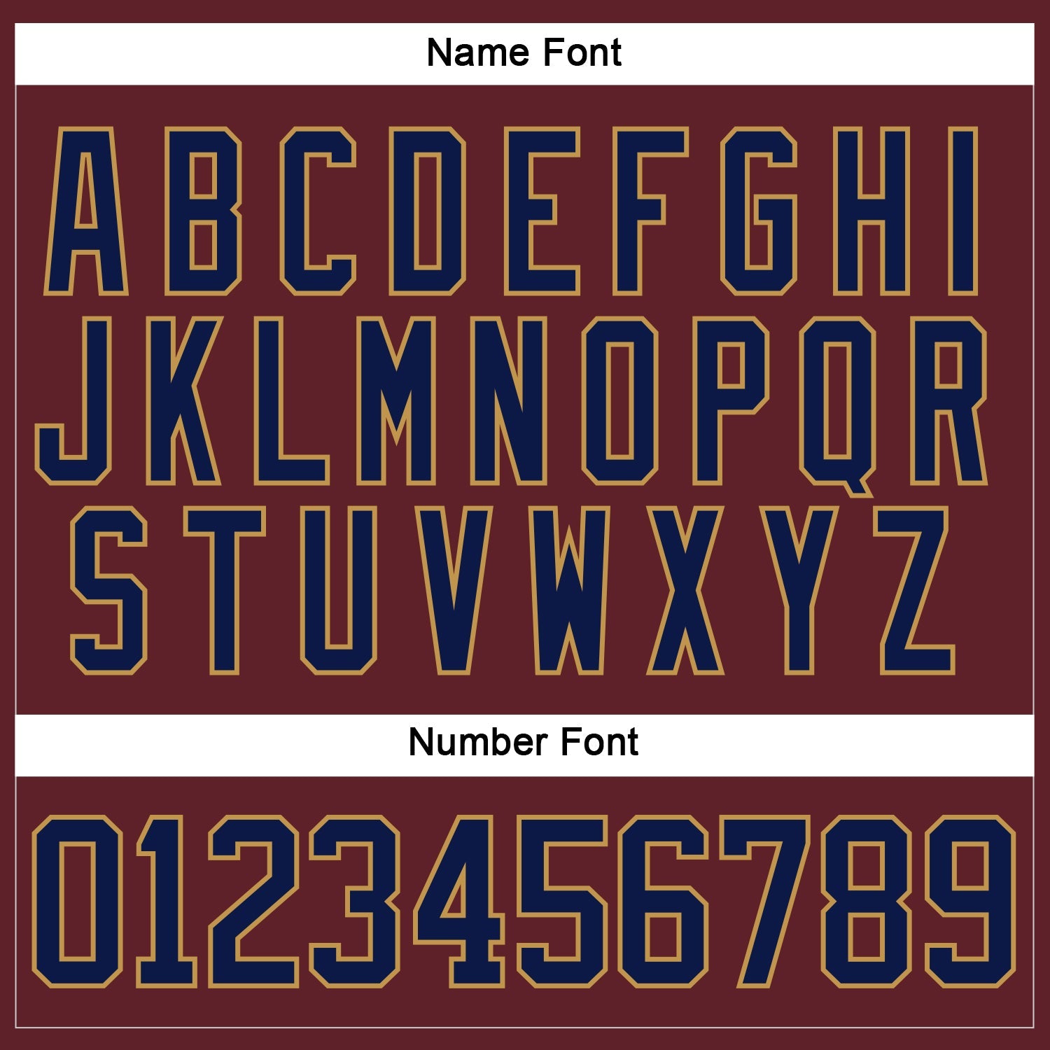Custom Burgundy Navy-Old Gold Hockey Jersey view 5