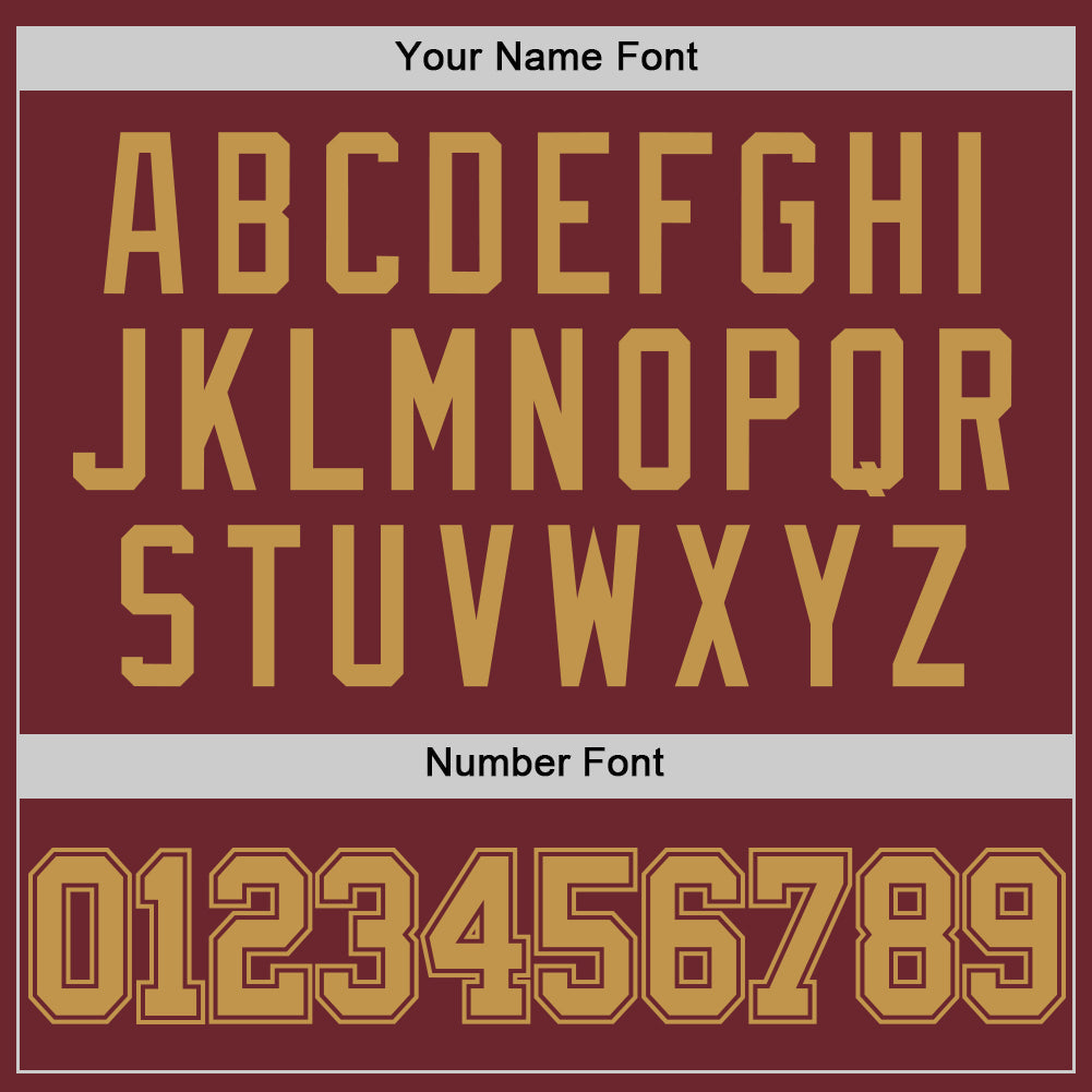 Custom Burgundy Old Gold Authentic Basketball Jersey view 4