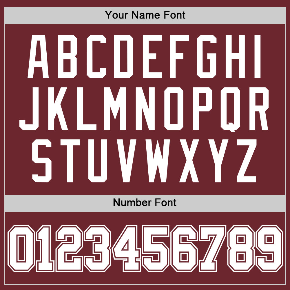 Custom Burgundy White Authentic Basketball Jersey view 4