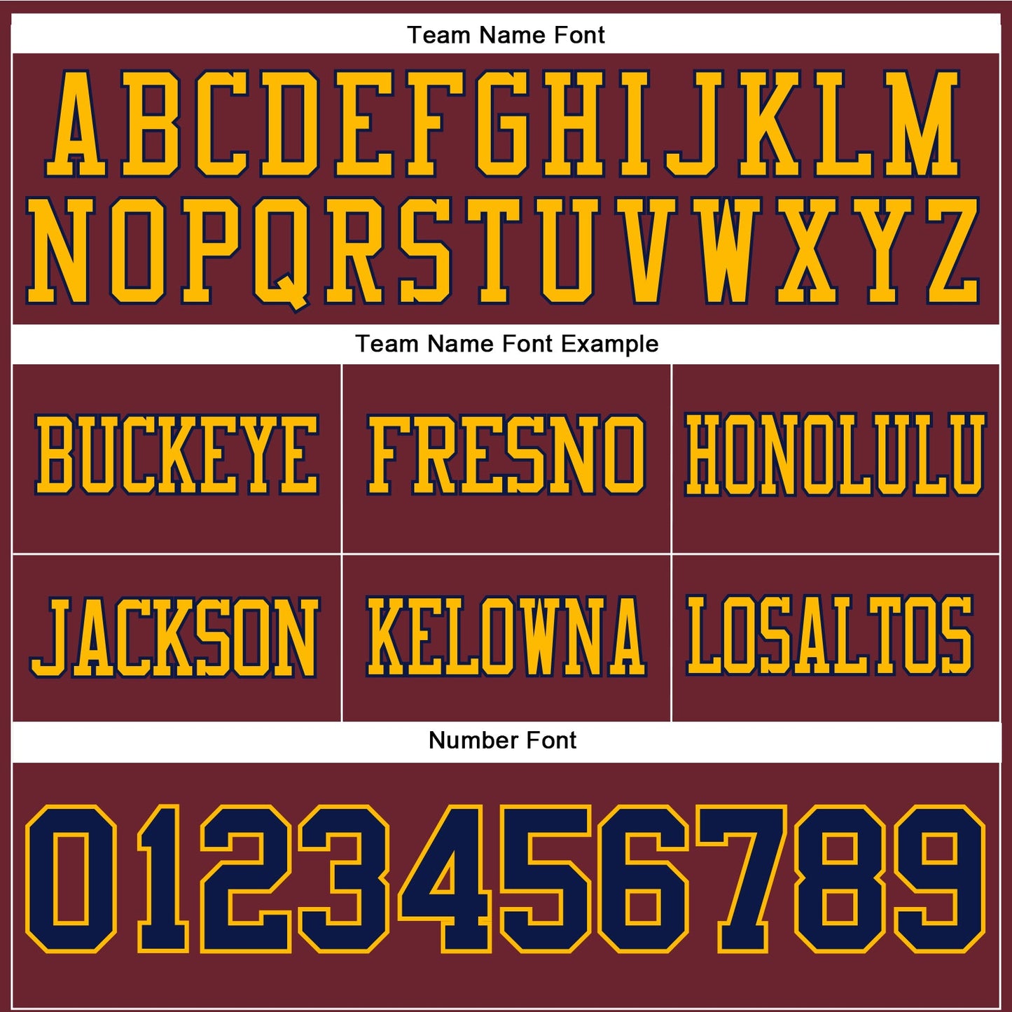 Custom Burgundy Navy-Gold Authentic Football Jersey view 4