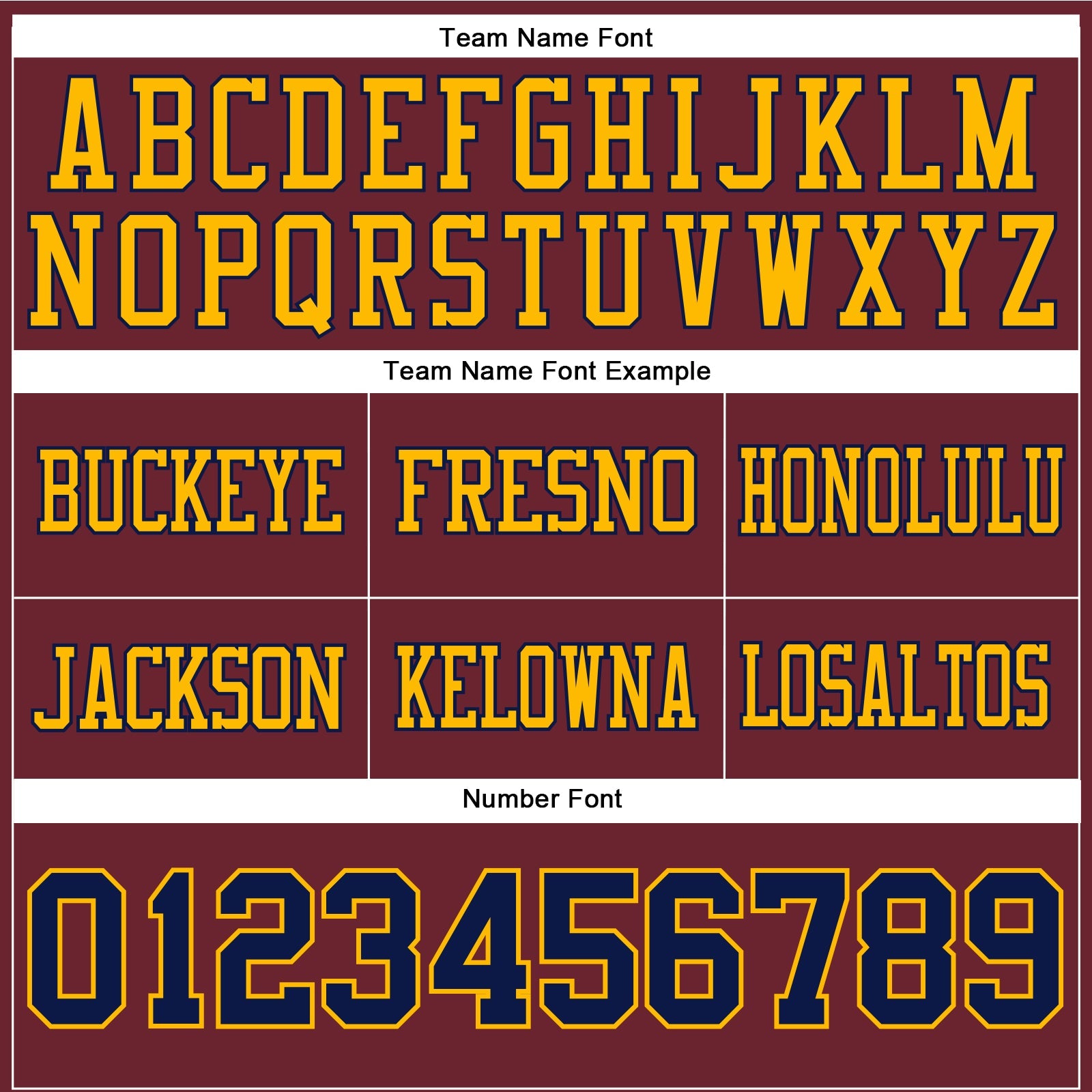 Custom Burgundy Navy-Gold Authentic Football Jersey view 4