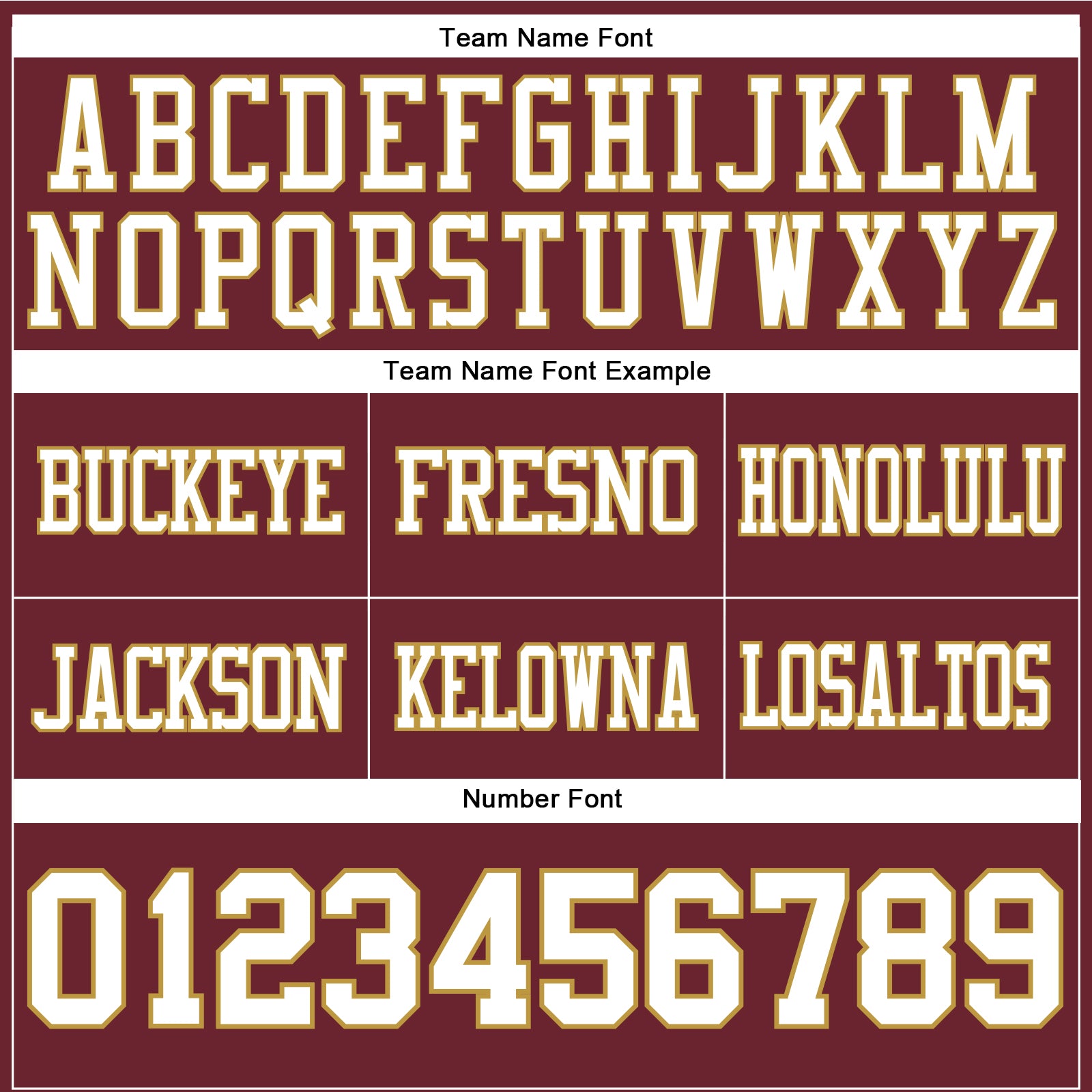 Custom Burgundy White-Old Gold Authentic Football Jersey view 4