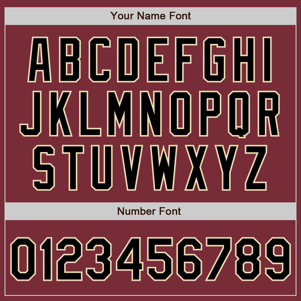 Custom Stitched Burgundy Black-Cream Baseball Pullover Sweatshirt Hoodie view 4