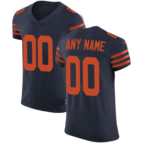 Custom C.Bears Navy Blue Alternate Vapor Untouchable Custom Elite Jersey Stitched Jersey Football Jerseys - Main View