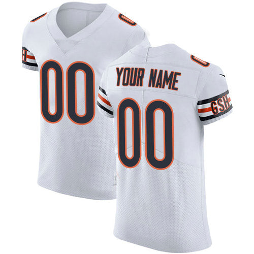 Custom C.Bears White Vapor Untouchable Custom Elite Jersey Stitched Jersey Football Jerseys - Main View