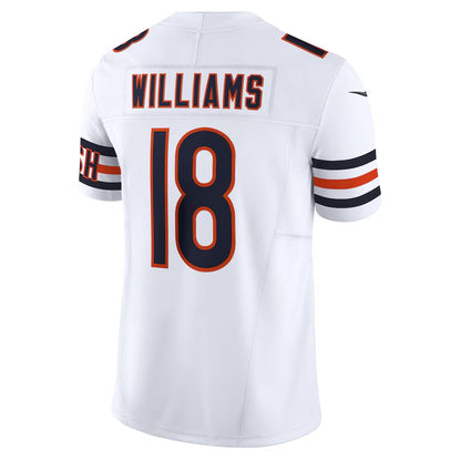 C.Bears #18 Caleb Williams White Vapor F.U.S.E. Limited American Football Jerseys - Main View