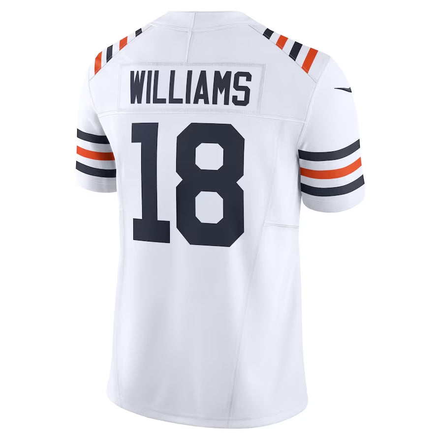 C.Bears #18 Caleb Williams White Vapor F.U.S.E. Limited American Football Jerseys - Main View