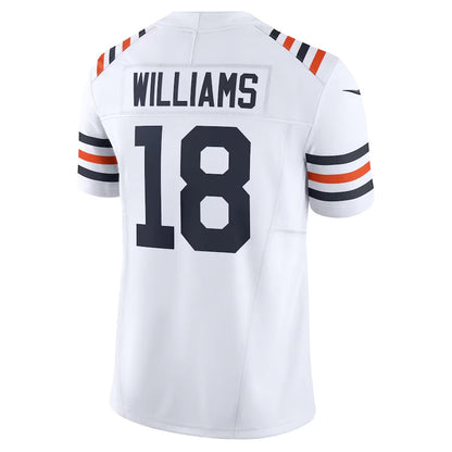 C.Bears #18 Caleb Williams White Vapor F.U.S.E. Limited American Football Jerseys - Main View