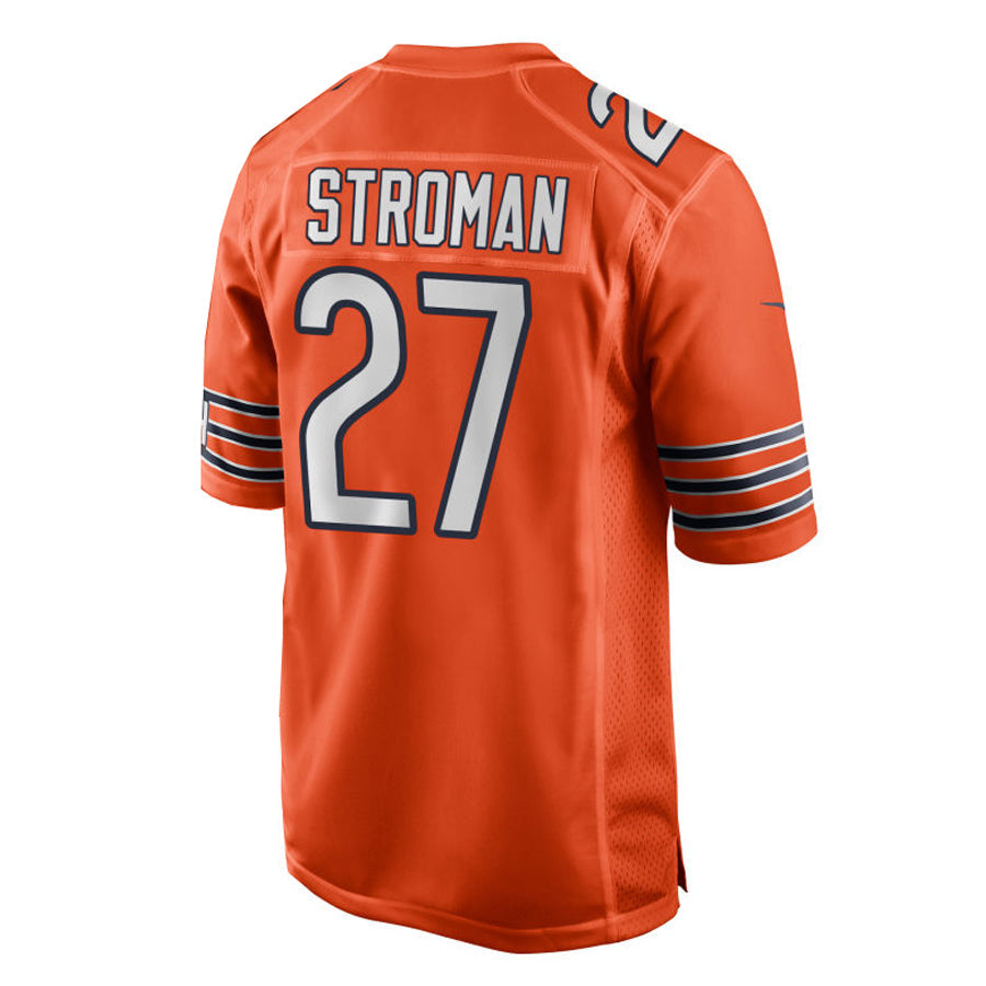 C.Bears #27 Greg Stroman Orange Game American Football Jerseys - Main View