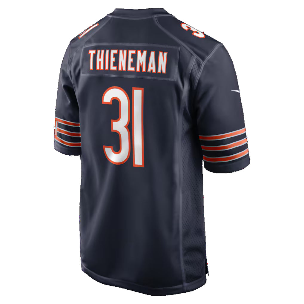 C.Bears #31 Dillon Thieneman Navy 2026 Draft First Round Pick No. 25 Team Game Stitched Football American Jersey - Main View