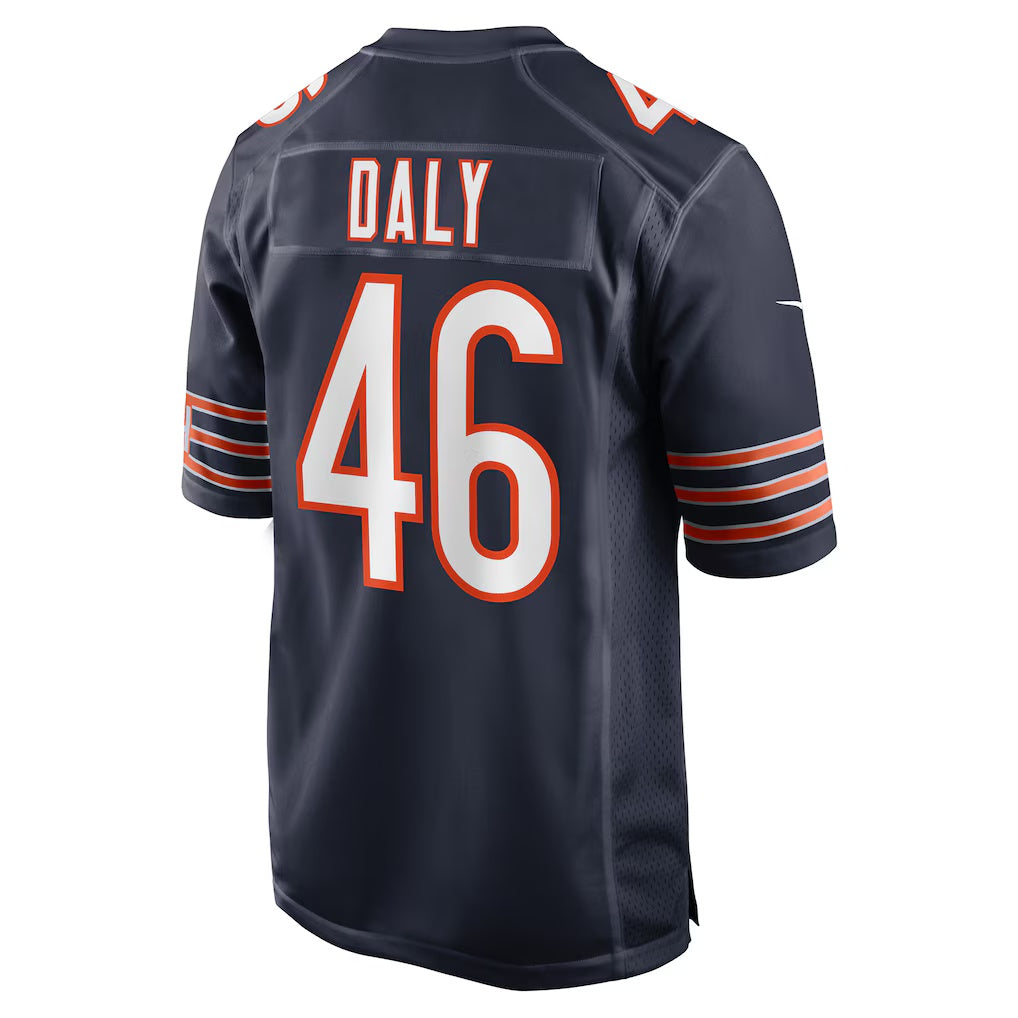C.Bears #46 Scott Daly Navy Team Game American Football Jerseys - Main View