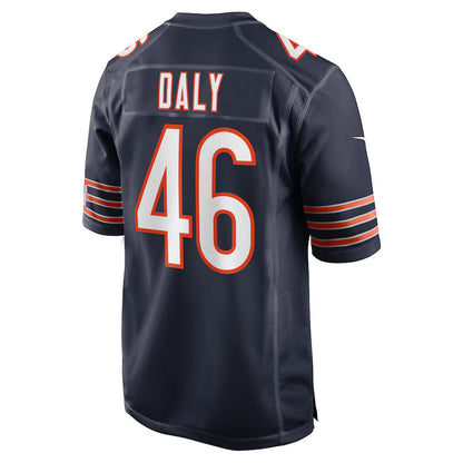 C.Bears #46 Scott Daly Navy Team Game American Football Jerseys - Main View