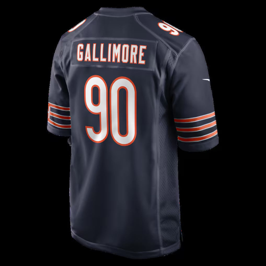 C.Bears #90 Neville Gallimore Navy Team Game Stitched Football American Jersey - Main View
