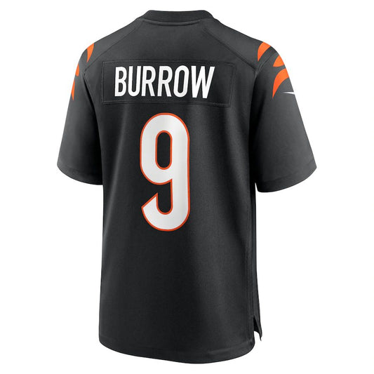 C.Bengals #9 Joe Burrow Black Player Game Jersey Stitched American Football Jerseys - Main View