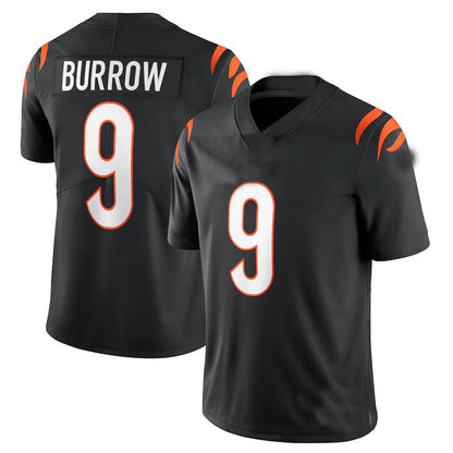 C.Bengals #9 Joe Burrow Black Vapor Limited Jersey Stitched American Football Jerseys - Main View