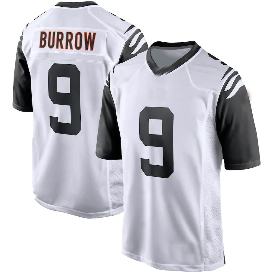 C.Bengals #9 Joe Burrow White Alternate Game Player Jersey Stitched American Football Jerseys - Main View