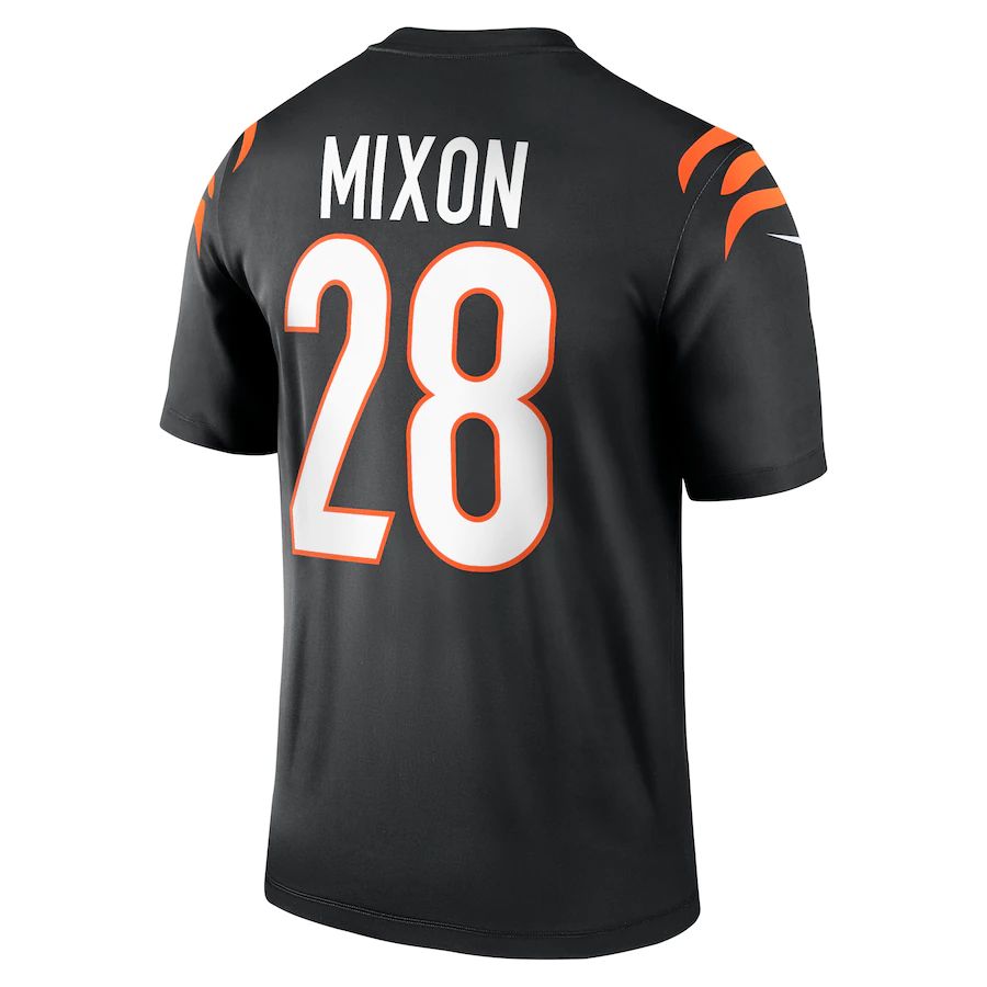 C.Bengals #28 Joe Mixon Black Legend Jersey Stitched American Football Jerseys - Main View
