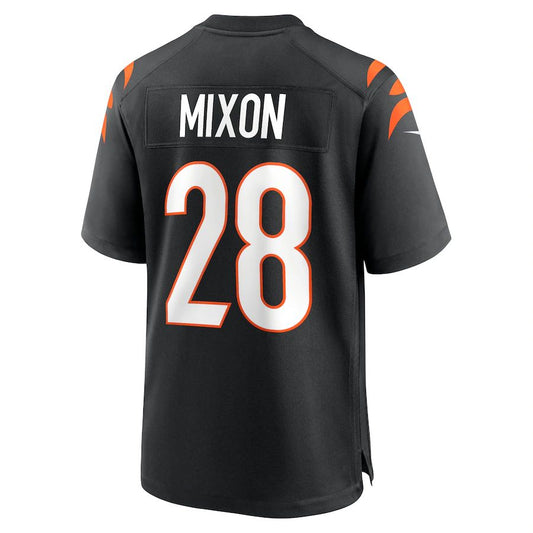 C.Bengals #28 Joe Mixon Black Player Game Jersey Stitched American Football Jerseys - Main View