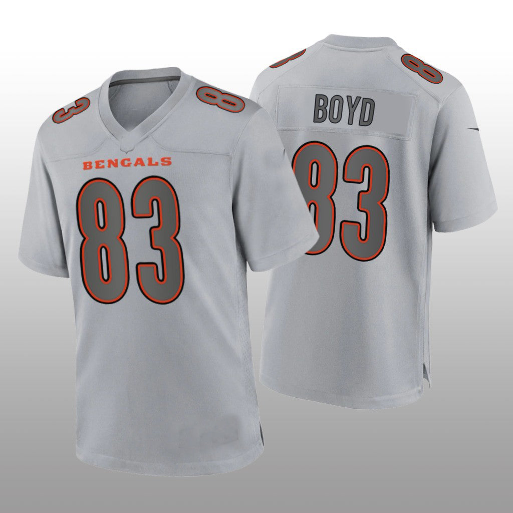 C.Bengals #83 Tyler Boyd Gray Atmosphere Game Jersey Stitched American Football Jerseys - Main View