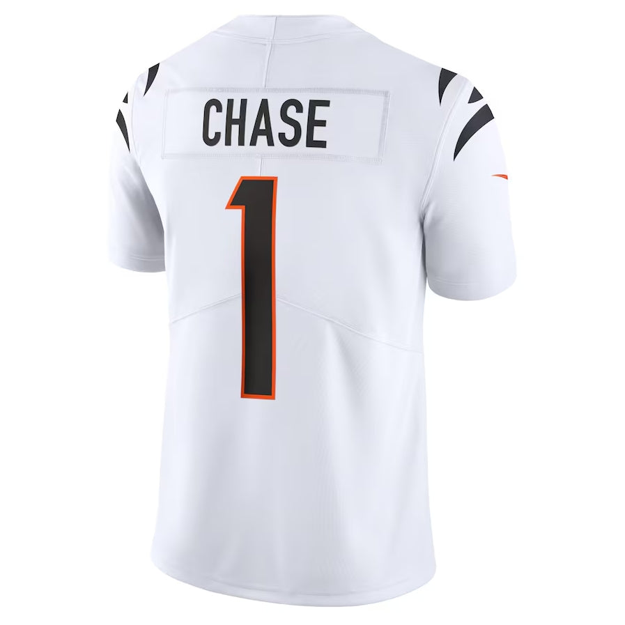 C.Bengals #1 Ja'Marr Chase White Vapor Untouchable Limited Stitched American Football Jerseys - Main View