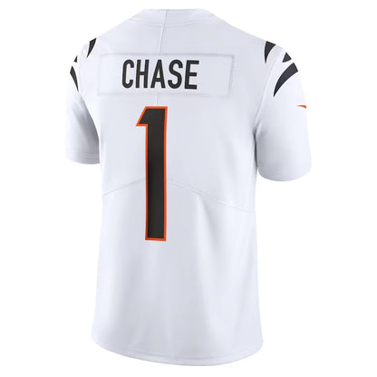 C.Bengals #1 Ja'Marr Chase White Vapor Untouchable Limited Stitched American Football Jerseys - Main View