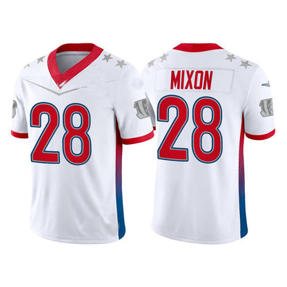 C.Bengals #28 Joe Mixon 2022 White Pro Bowl Stitched Jersey American Football Jerseys - Main View