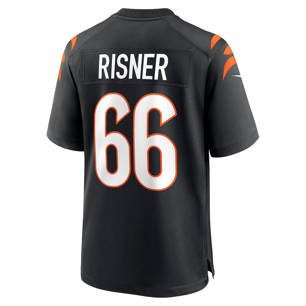 C.Bengals #66 Dalton Risner Black Team Game American Football Jerseys - Main View