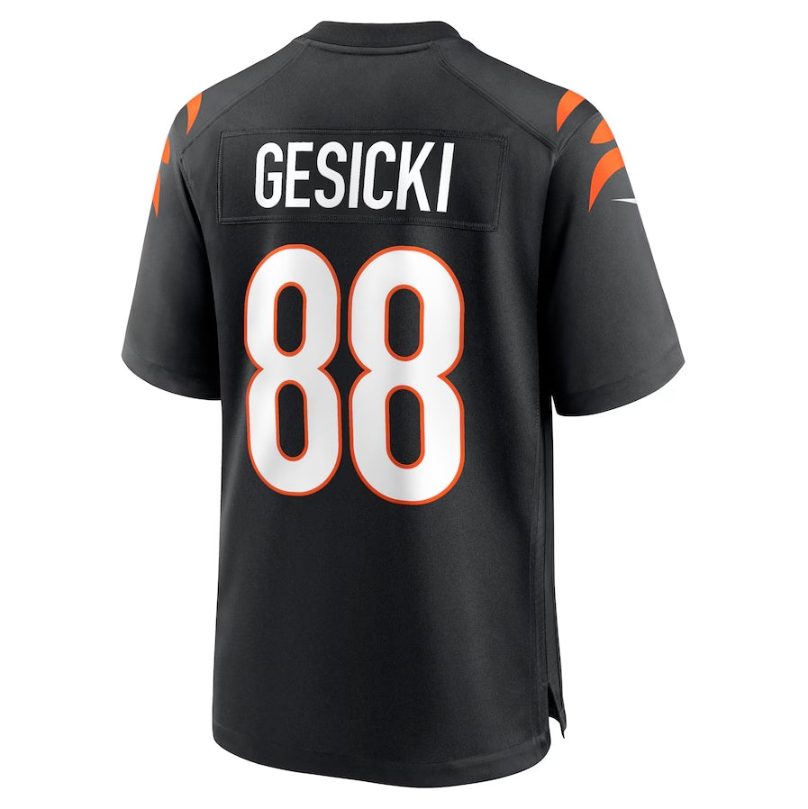 C.Bengals #88 Mike Gesicki Black Game Stitched American Football Jerseys - Main View