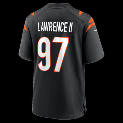 C.Bengals #97 Dexter Lawrence II Black Game Stitched Football American Jersey - Main View