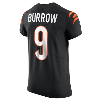 C.Bengals #9 Joe Burrow Black Vapor Elite Stitched American Football Jerseys - Main View
