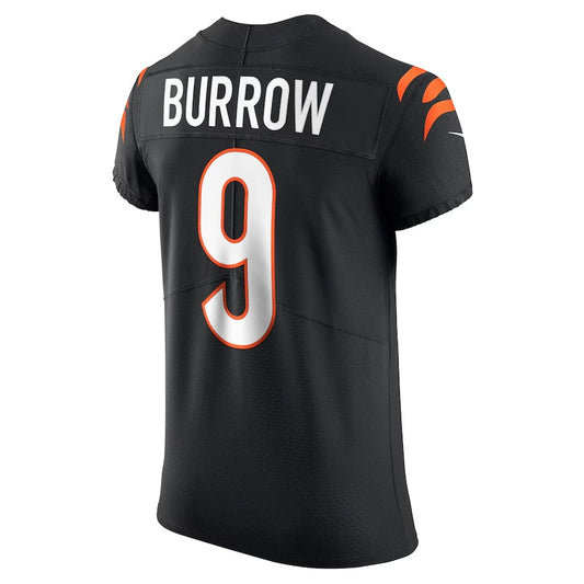C.Bengals #9 Joe Burrow Black Vapor Elite Stitched American Football Jerseys - Main View