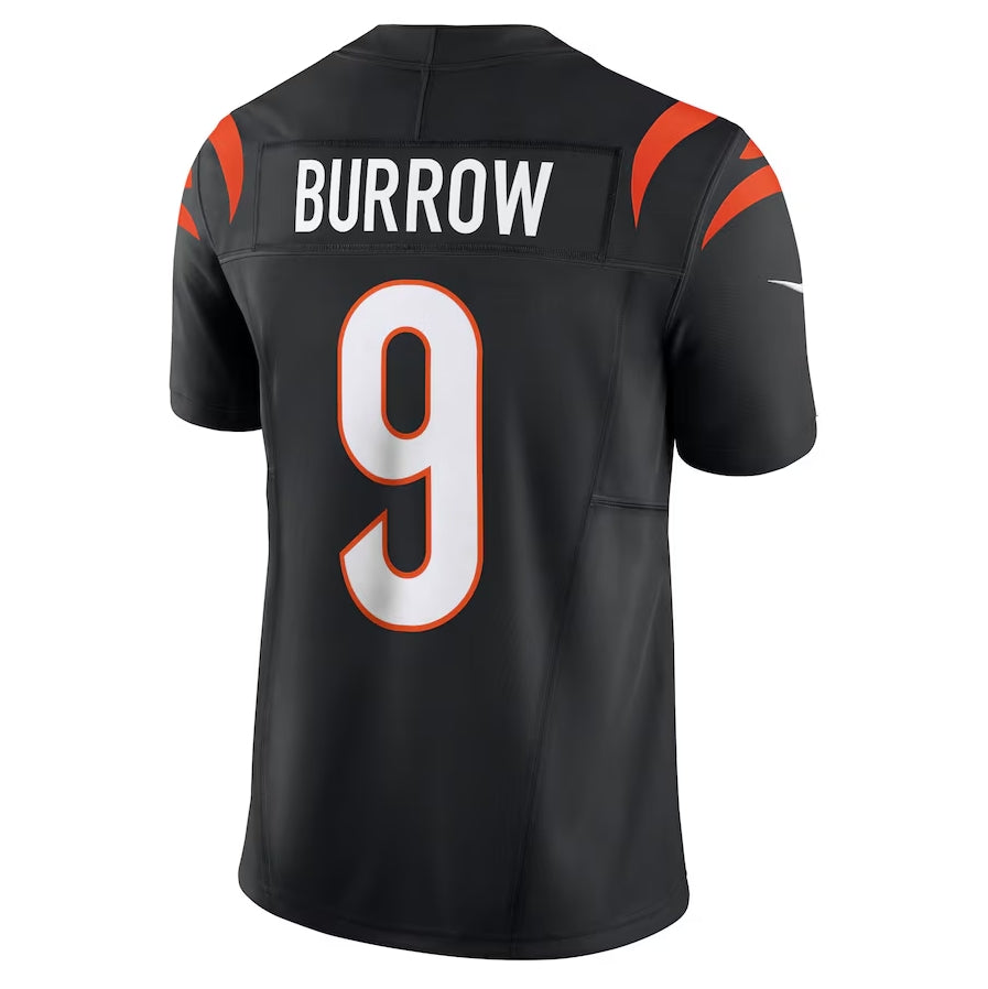 C.Bengals #9 Joe Burrow Black Vapor F.U.S.E. Limited Stitched American Football Jerseys - Main View