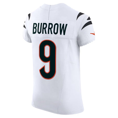 C.Bengals #9 Joe Burrow White Vapor F.U.S.E. Elite Stitched American Football Jerseys - Main View