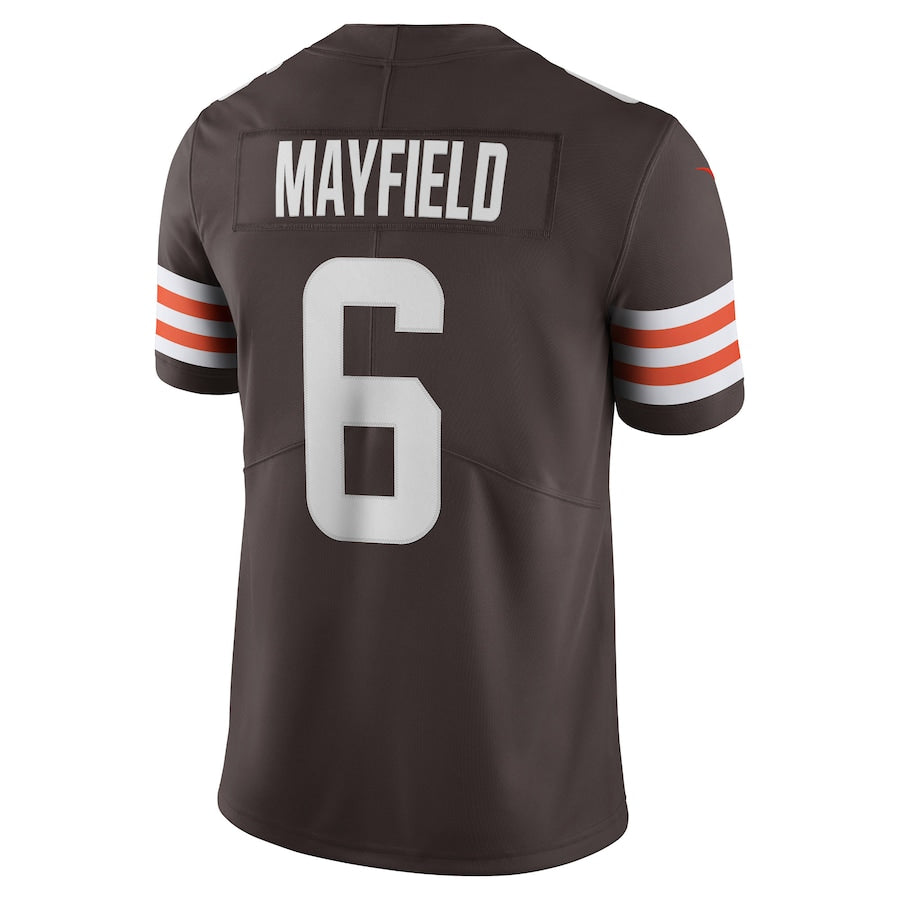 C.Browns #6 Baker Mayfield Brown Vapor Limited Player Jersey Stitched American Football Jerseys - Main View