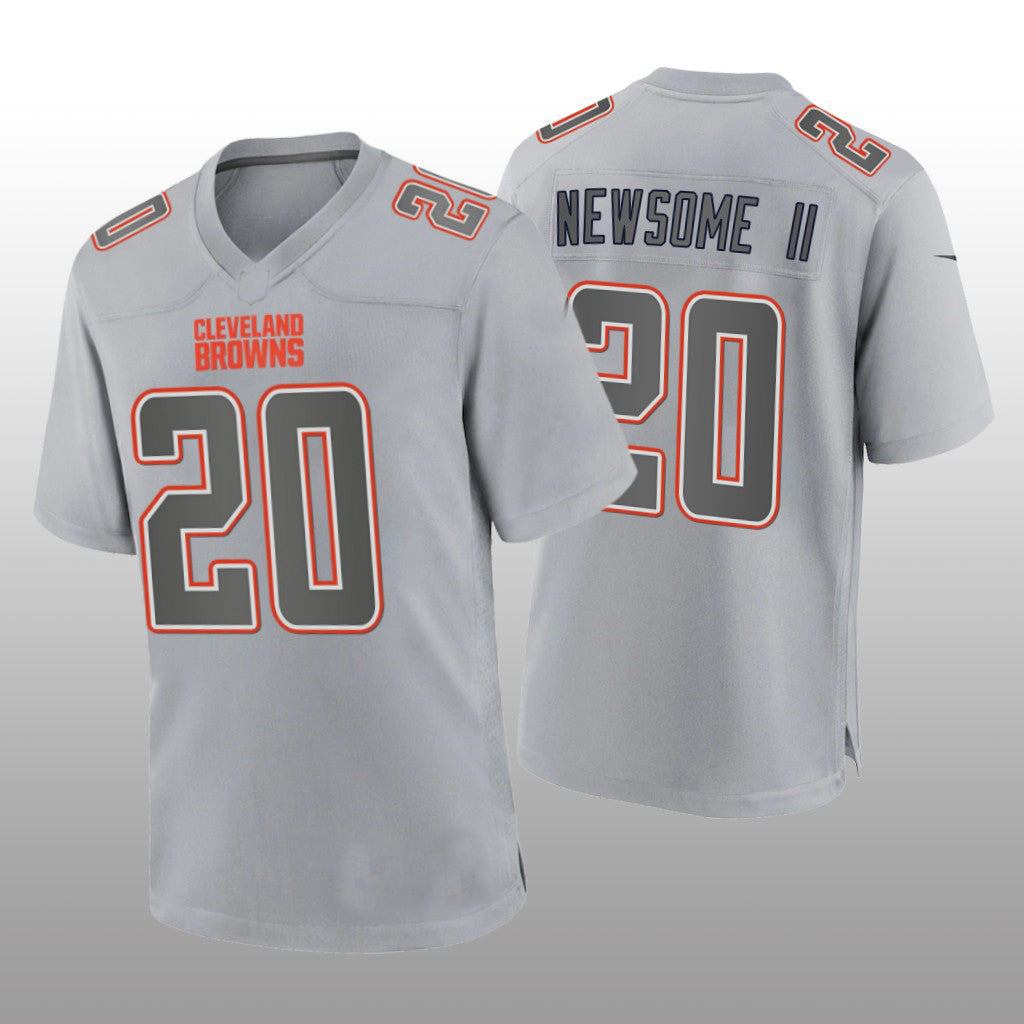 C.Browns #20 Greg Newsome II Gray Atmosphere Game Jersey Stitched American Football Jerseys - Main View