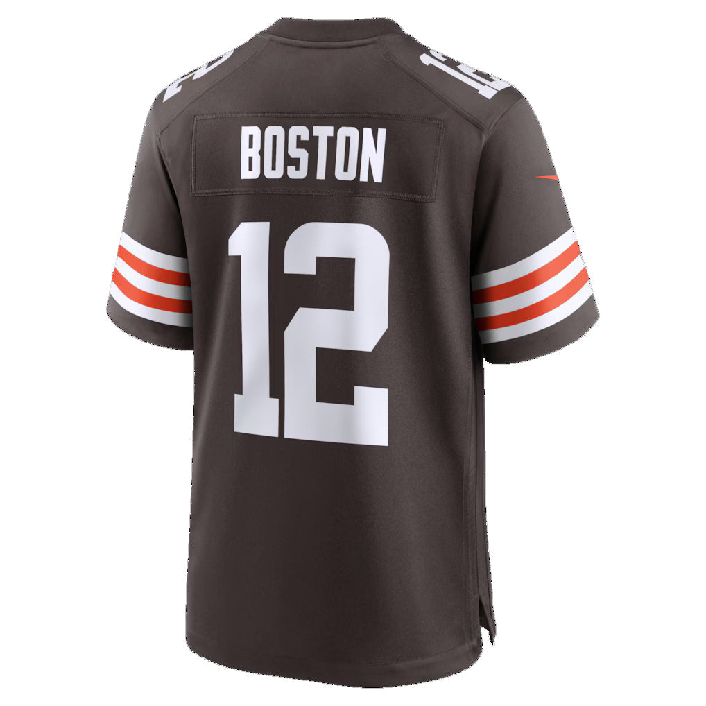C.Browns #12 Denzel Boston Brown Game Stitched American Football Jerseys - Main View