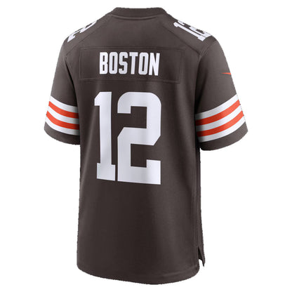 C.Browns #12 Denzel Boston Brown Game Stitched American Football Jerseys - Main View