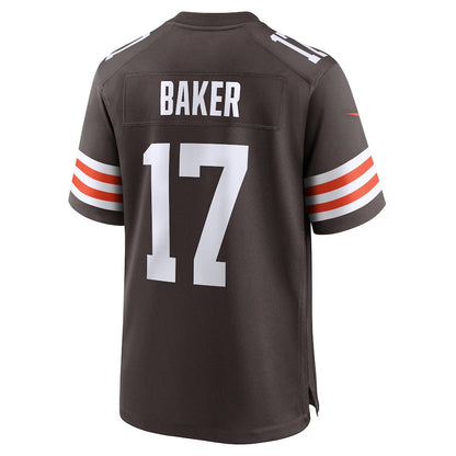 C.Browns #17 Jerome Baker Brown Team Game Stitched American Football Jerseys - Main View