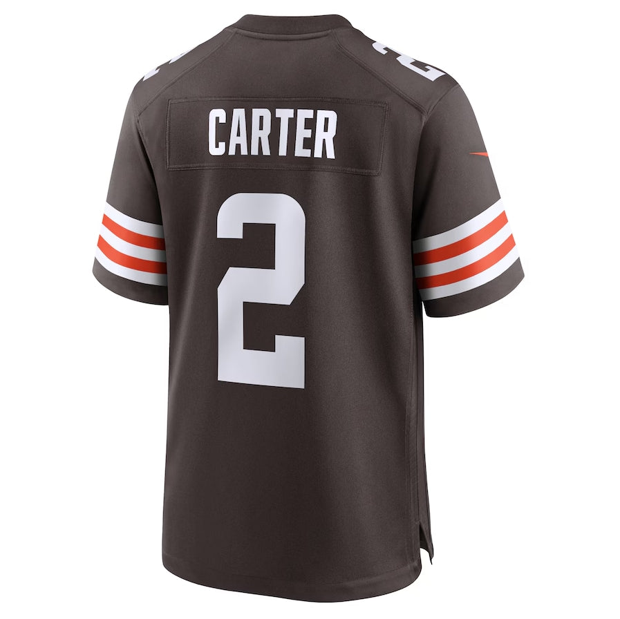C.Browns #2 DeAndre Carter Brown Team Game Stitched American Football Jerseys - Main View